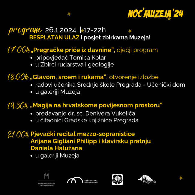 Program Noć muzeja u Pregradi